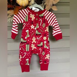 Baby Christmas Collage Bamboo Romper